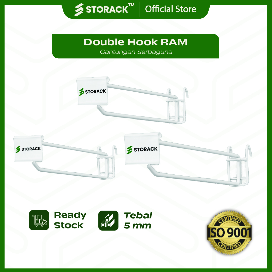 Double Hook Gantungan Ram