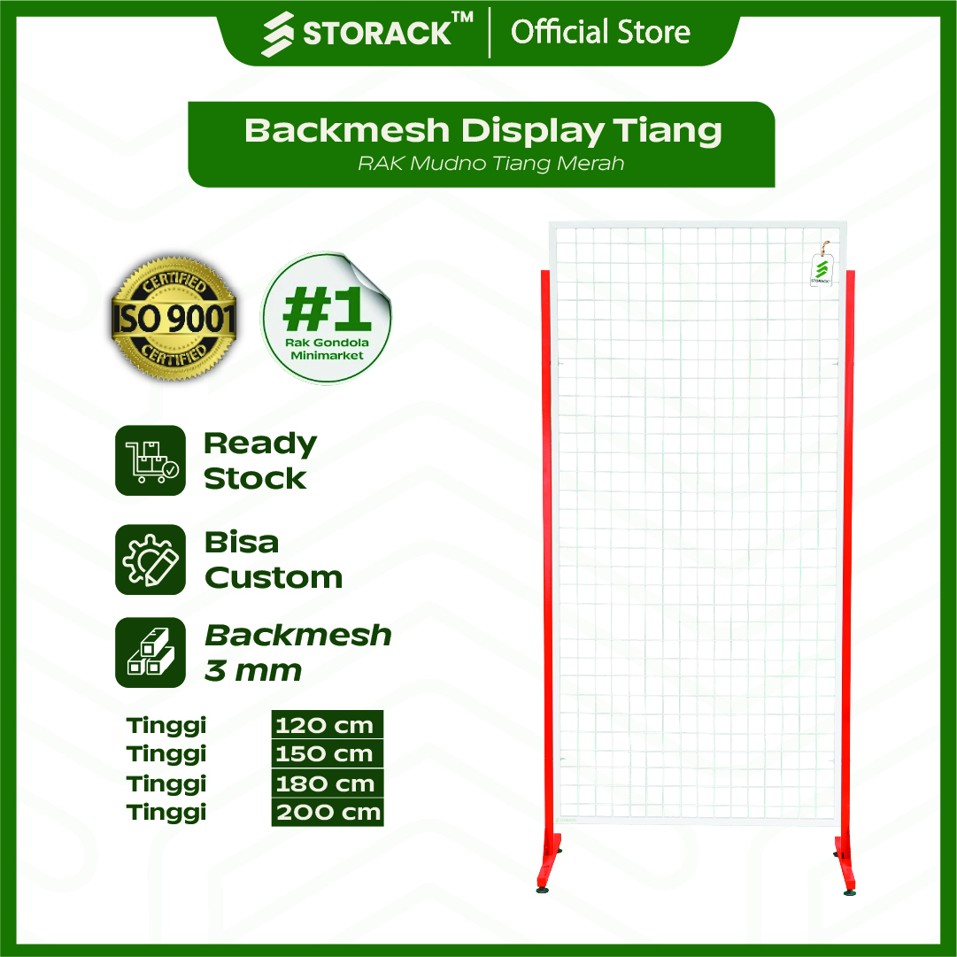 Rak Mundo Rak Backmesh Tiang