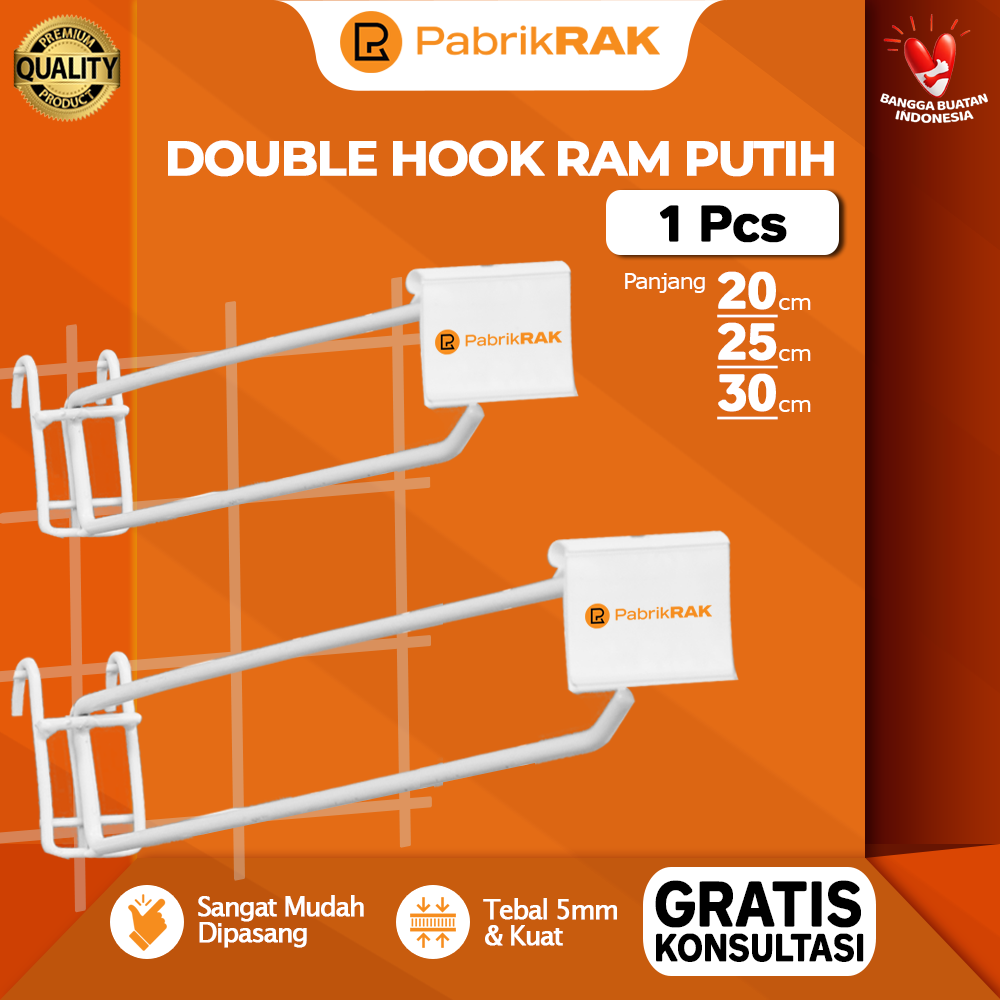 Double Hook Gantungan Ram